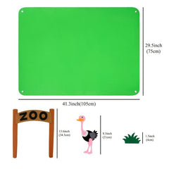 Interactive Felt Board Animals Story Set - Fun Learning Toy