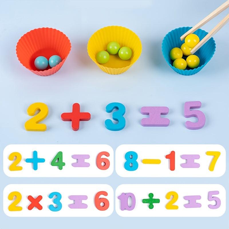 Wooden Number Recognition Puzzle Toy for Kids