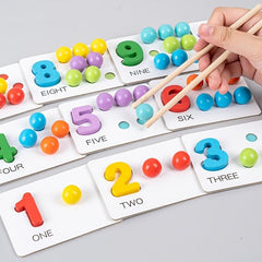Wooden Number Recognition Puzzle Toy for Kids