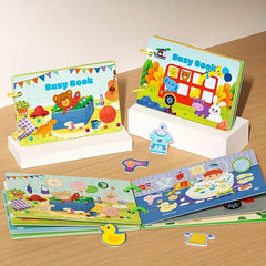 Montessori Quiet Book for Kids Preschool Learning Activity Sensory Toy