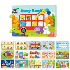Montessori Quiet Book for Kids Preschool Learning Activity Sensory Toy
