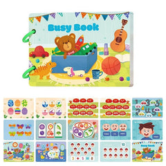 Montessori Quiet Book for Kids Preschool Learning Activity Sensory Toy