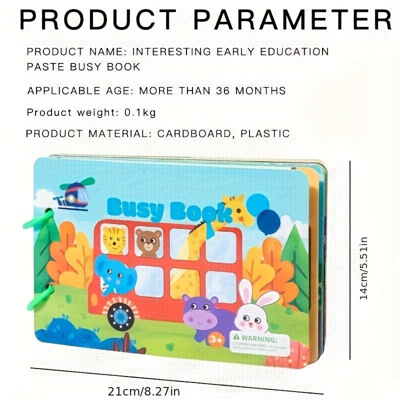 Montessori Quiet Book for Kids Preschool Learning Activity Sensory Toy