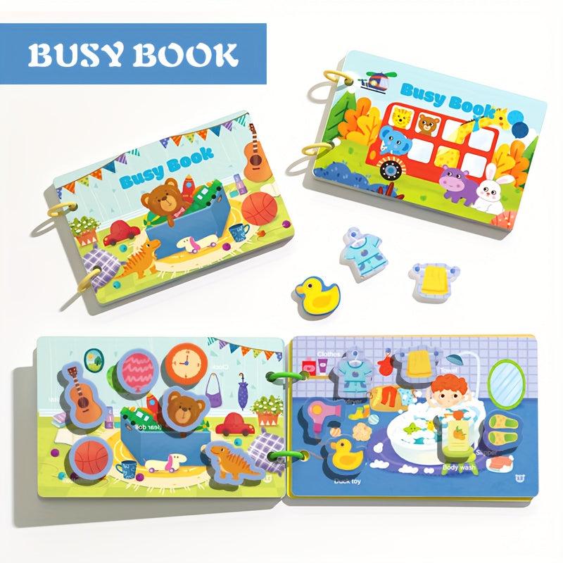Montessori Quiet Book for Kids Preschool Learning Activity Sensory Toy