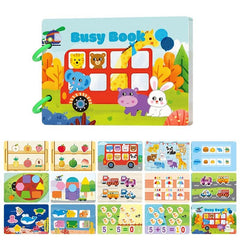 Montessori Quiet Book for Kids Preschool Learning Activity Sensory Toy