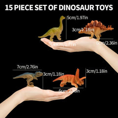15pcs Mini Dinosaur Set Educational Toys Children Birthday Gift