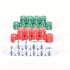 6pcs Educational Score Dice 16MM Teaching Props Arithmetic Zhu Xin Suan Toys