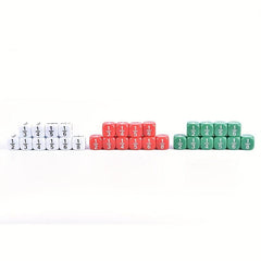 6pcs Educational Score Dice 16MM Teaching Props Arithmetic Zhu Xin Suan Toys