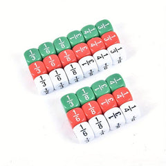 6pcs Educational Score Dice 16MM Teaching Props Arithmetic Zhu Xin Suan Toys