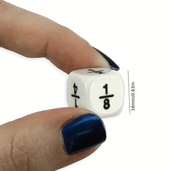 6pcs Educational Score Dice 16MM Teaching Props Arithmetic Zhu Xin Suan Toys