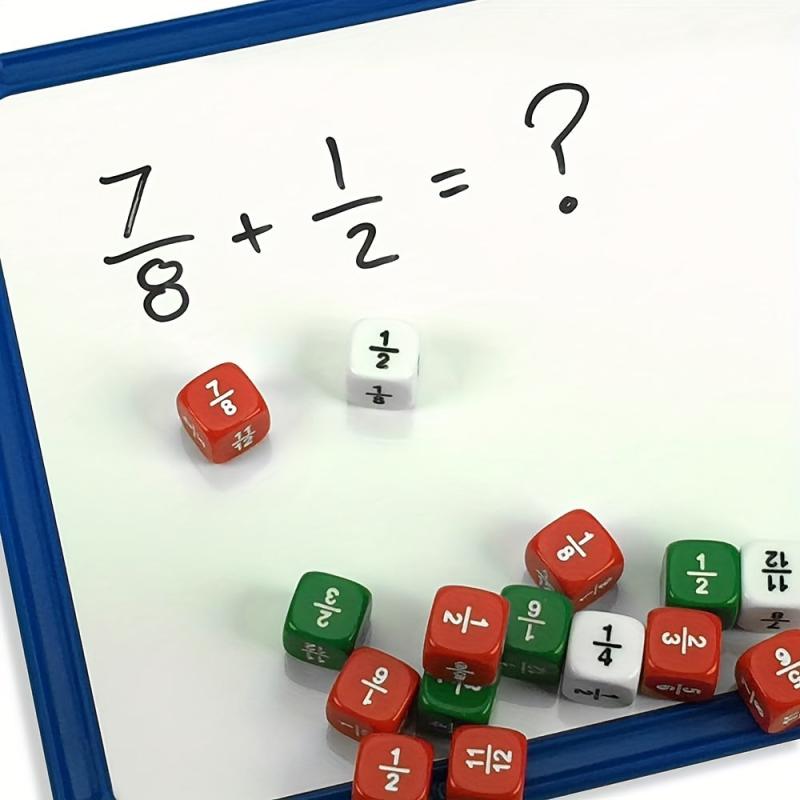 6pcs Educational Score Dice 16MM Teaching Props Arithmetic Zhu Xin Suan Toys