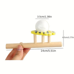 Wooden Blowing Ball Game Lung Capacity Training Random Style