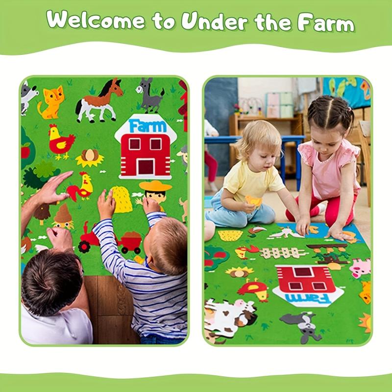 Farm Animals Felt Story Board Set - Preschool Farmhouse Theme