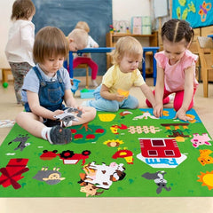 Farm Animals Felt Story Board Set - Preschool Farmhouse Theme