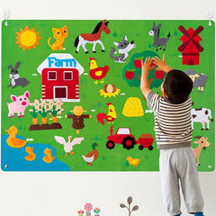 Farm Animals Felt Story Board Set - Preschool Farmhouse Theme