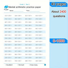 2400 Math Problems Book: Arithmetic For Kids