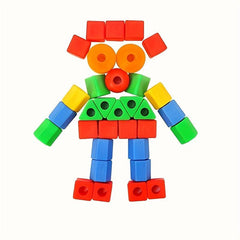 Vibrant Bead Toy Set for Kids - Educational Building Blocks