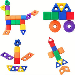 Vibrant Bead Toy Set for Kids - Educational Building Blocks