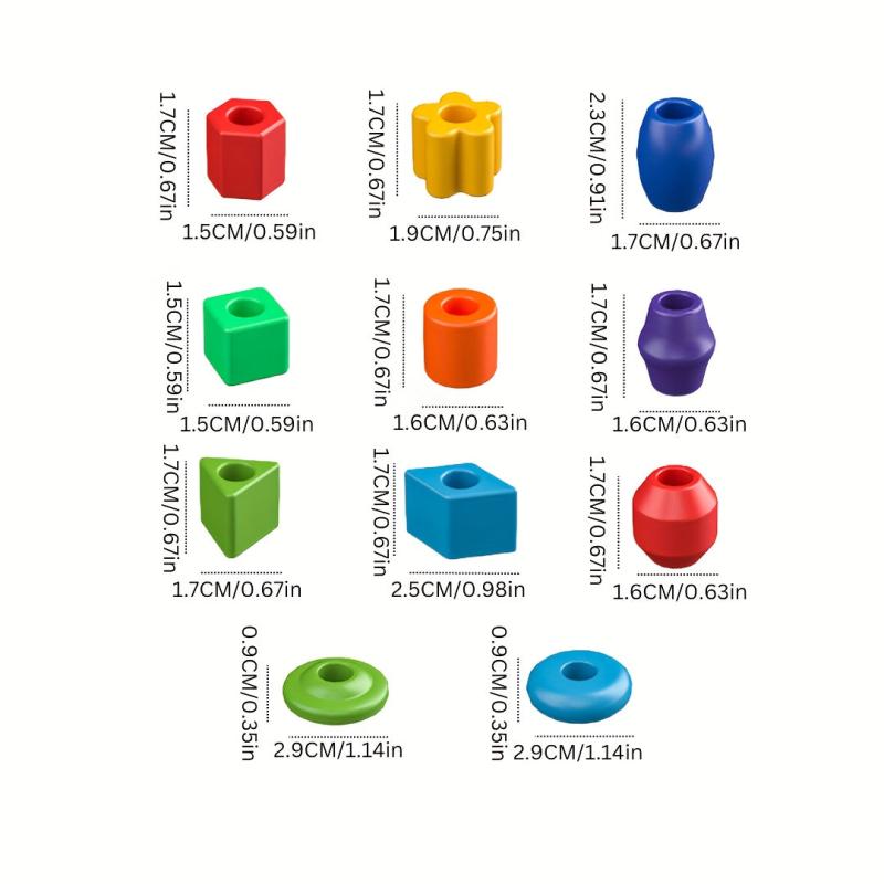 Vibrant Bead Toy Set for Kids - Educational Building Blocks