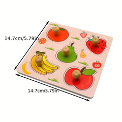 Kids Hand Scratching Board 3D Puzzle Wooden Toy Montessori Early Education
