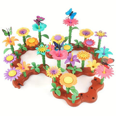 DIY Garden Building Blocks Set Girls Toy