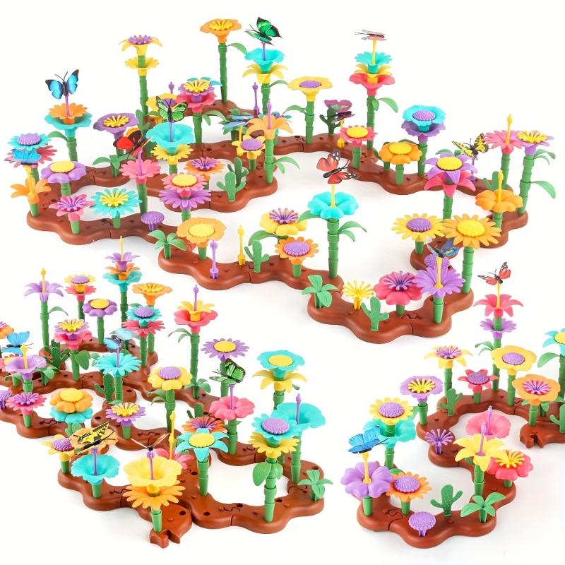 DIY Garden Building Blocks Set Girls Toy