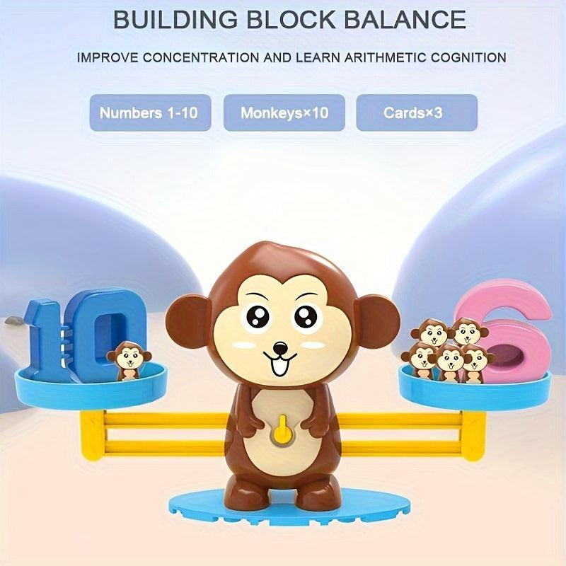 Number Monkey Balance Scale Educational Montessori Toys