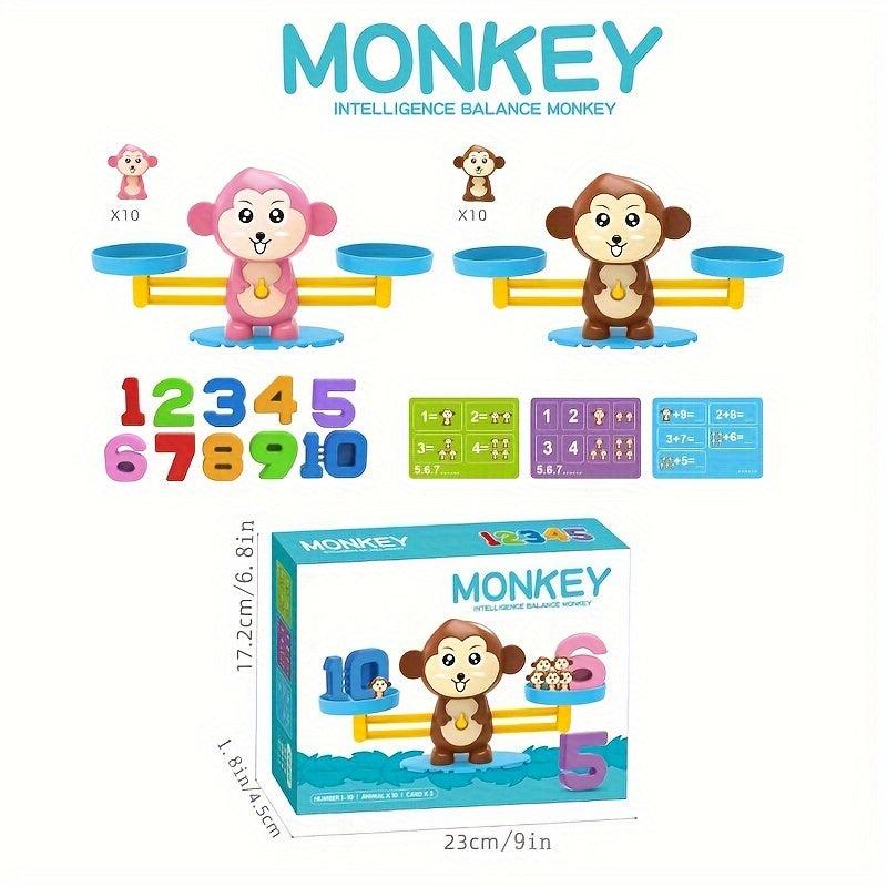 Number Monkey Balance Scale Educational Montessori Toys