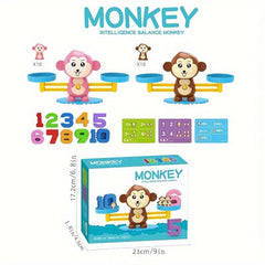 Number Monkey Balance Scale Educational Montessori Toys