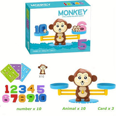 Number Monkey Balance Scale Educational Montessori Toys