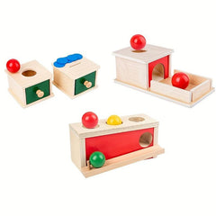 Wooden Montessori Coin Pitching Box Toy
