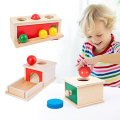 Wooden Montessori Coin Pitching Box Toy
