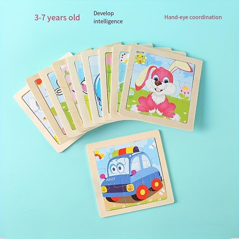 Kids Jigsaw Puzzle Set - Toddler Educational Toy