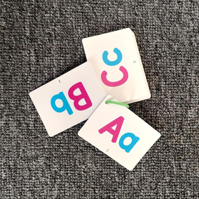 Alphabet Fun Cards Toy Educational Learning Uppercase Lowercase Letters Gift