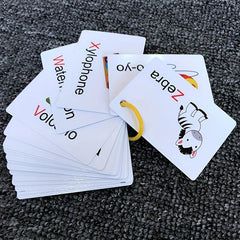 Alphabet Fun Cards Toy Educational Learning Uppercase Lowercase Letters Gift