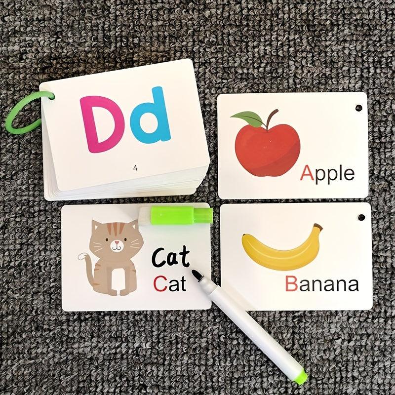 Alphabet Fun Cards Toy Educational Learning Uppercase Lowercase Letters Gift