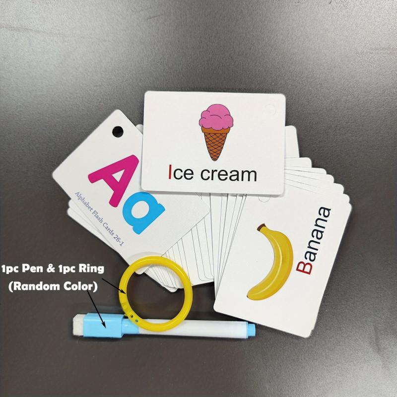 Alphabet Fun Cards Toy Educational Learning Uppercase Lowercase Letters Gift