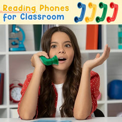 4pcs Phone Receiver Reading Tool Set for Improved Fluency & Spelling Skills