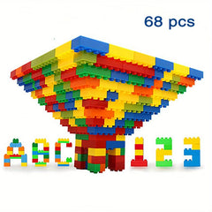 68pc Building Block Toy Set DIY Educational Classic Blocks for Toddlers