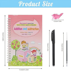 Kids Magic Practice Copybook Reusable Tracing Writing Book
