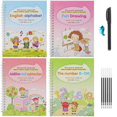 Kids Magic Practice Copybook Reusable Tracing Writing Book