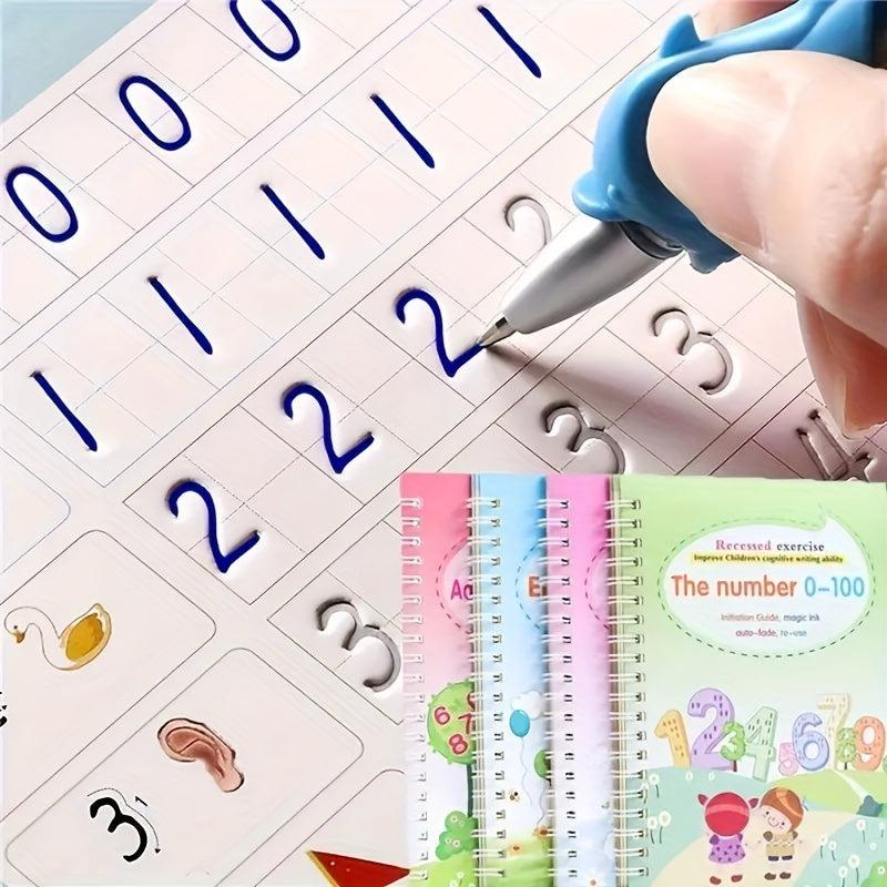 Kids Magic Practice Copybook Reusable Tracing Writing Book