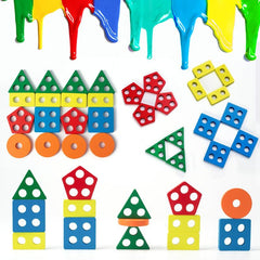 Symdiro Montessori Shapes Organizer for Cognitive Development