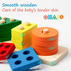 Symdiro Montessori Shapes Organizer for Cognitive Development