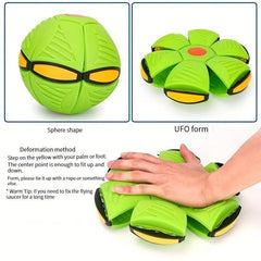 Elastic Deformed Flying Saucer Ball Outdoor Toy