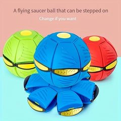 Elastic Deformed Flying Saucer Ball Outdoor Toy