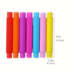 4PCS Pop Tubes Sensory Toys for Kids with ADHD & Autism