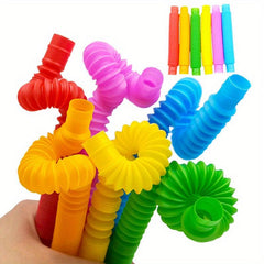 4PCS Pop Tubes Sensory Toys for Kids with ADHD & Autism