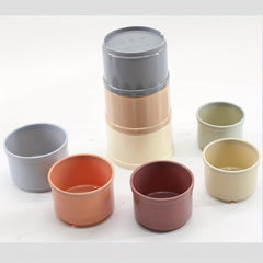 8pcs Bunny Stacking Cups Rabbit Toys Multicolor Hide Food Play With Rabbits