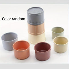 8pcs Bunny Stacking Cups Rabbit Toys Multicolor Hide Food Play With Rabbits